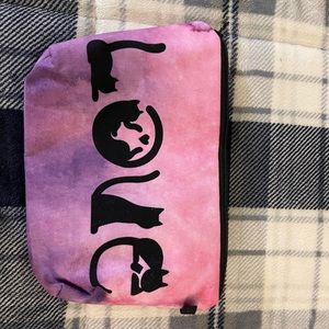 Love cat zipper pouch